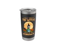 Never Mind The Witch Attenti al cane Weimaraner Halloween Bicchiere termico in acciaio inox doppia parete