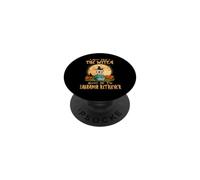 Never Mind The Witch Attenti al Labrador Retriever Halloween PopSockets PopGrip Adesivo