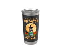 Never Mind The Witch Attenti al Pit Bull Dog Halloween Bicchiere termico in acciaio inox doppia parete