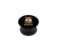 Never Mind The Witch Attenti al Westie Dog Halloween PopSockets PopGrip Adesivo