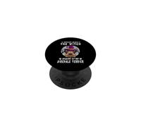 Never Mind The Witch Beware Of Airedale Terrier Halloween PopSockets PopGrip Adesivo