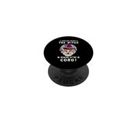 Never Mind The Witch Beware Of Corgi Dog Halloween PopSockets PopGrip Adesivo