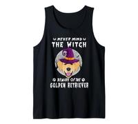 Never Mind The Witch Beware of Golden Retriever Halloween Canotta