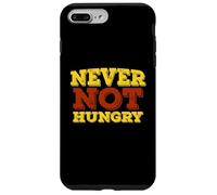 Never Not Hungry Retro Funny Food Love Hi Hungry I'm Dad Custodia per iPhone 7 Plus/8 Plus