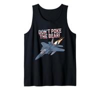 Never Poke The Bear Fighter Jet Design per i Fan degli Stati Uniti Canotta