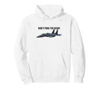 Never Poke The Bear Fighter Jet Design per i Fan degli Stati Uniti Felpa con Cappuccio