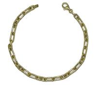 Never say Never Bracciale in oro giallo 18k a maglie forzate in 2 misure. Lunghezza 21 cm, ideale per uomo o donna. Chiusura a moschettone di massima sicurezza. Peso, 4,80 gr oro 18k.