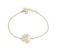 Never Say Never Bracciale in oro giallo 18k con albero della vita. Più familiare della colazione della domenica e fatto d'oro.