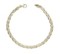Never Say Never Bracciale in oro massiccio 18 k occhio di pernice 5 mm di larghezza, 21,50 cm di lunghezza. 8,70 gr pesca per uomo. Chiusura a moschettone