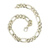 Never Say Never Bracciale modello 3x1 in oro 18k - 20 cm, 6,5 mm, 2,95 g, leggero, elegante e con molta presenza. Oro per uomo e donna