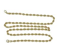 Never say Never Catena a forma di falco in oro giallo 18 carati per uomo o donna di 5x4 mm e lunga 60 cm. Chiusura a moschettone per una sicurezza totale. Il peso; 12,95 g oro 18k