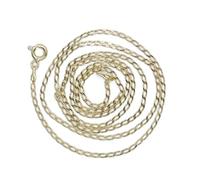 Never Say Never Catena bilbao in oro massiccio 18 k, larghezza 2,00 mm e lunghezza 60,00 cm 4,45 g in oro 18 k. Ideale per uomo e donna.