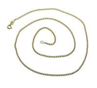 Never say Never Catena da donna in oro giallo da 18 carati, modello rolo largo 2 mm e lunghezza 50 cm. Chiusura a moschettone. 2.05g oro 18k