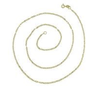 Never Say Never Catena per uomo e donna in oro giallo 18k modello ancora larga 2 mm e 60 cm di lunghezza, 3,10 gr di oro 18 k., 60.00 cm, Oro, Non Applicabile