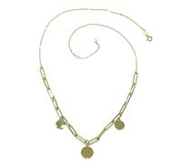 Never say Never Collana in oro giallo 18 carati con maglie forzate e catena mini forzata, lunghezza 45,00 cm, ideale per le donne. Chiusura ad anello. Peso, 2,65 grammi oro 18k.…