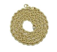 Never Say Never Cordoncino in oro 18k Salomonico 7,5 mm e 60 cm - Gioiello da 26,35 grammi con grande presenza