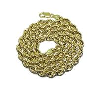 Never say Never Cordone in oro giallo 18k largo 6 mm e lungo 60 cm. Chiusura a moschettone per la massima sicurezza Peso, 18,10gr di oro 18K