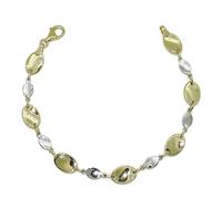 Never Say Never Splendido gioiello da donna, realizzato in oro bicolore 18 carati. Un bracciale lungo 19,50 cm e 6,90 g in oro 18 carati., Oro