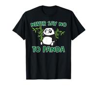 Never Say No To Panda - Camicia divertente con orso animale, idea regalo Maglietta