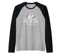 Never Thought I'd Be Wearing a Unicorn Shirt But Here We Are Maglia con Maniche Raglan