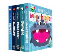 Never Touch A Series Collection 5 Books Set By Rosie Greening (Hungry Hippo, Panda, Polar Bear, Hedgehog & Shark)
