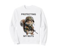 Never Touch My Nuts - Scoiattolo con Vestito Militare Felpa