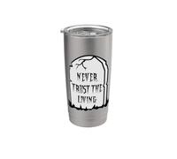 NEVER TRUST THE LIVING COSTUME DA SCHELETRO DONNA UOMO DONNE Bicchiere termico in acciaio inox doppia parete