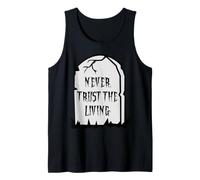 Never Trust The Living Costume da Scheletro Donna Uomo Donne Canotta