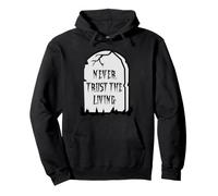 Never Trust The Living Costume da Scheletro Donna Uomo Donne Felpa con Cappuccio