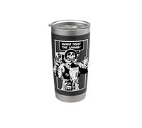 Never Trust The Living Dead Goth Skull Astronauta Bicchiere termico in acciaio inox doppia parete