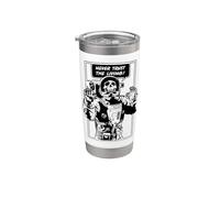 Never Trust The Living Dead Goth Skull Astronauta Bicchiere termico in acciaio inox doppia parete