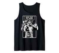 Never Trust The Living Dead Goth Skull Astronauta Canotta