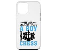 Never Underestimate A Boy Who Loves Chess Custodia per iPhone 12 mini