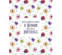 Never Underestimate a Woman Who Loves Ladybugs: A Cute Ladybug Lover Gift Book for Women, Nature Enthusiasts, and Insect Collectors