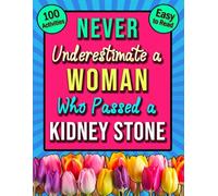 Never Underestimate a Woman Who Passed A Kidney Stone Surgery Word Search: Funny and Uplifting Recovery Present For Patients