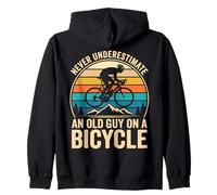 Never Underestimate An Old Guy On A Bicycle Bici Felpa con Cappuccio