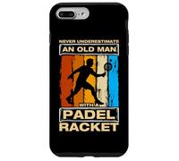 Never underestimate an old man divertente giocatore di padelball Custodia per iPhone 7 Plus/8 Plus