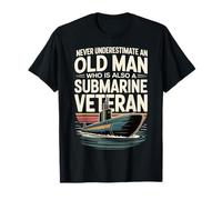 Never Underestimate An Old Man Who Is A Submarine Veteran Maglietta