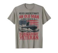 Never Underestimate An Old Man Who Is A Submarine Veteran Maglietta
