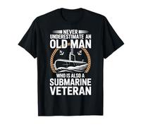 Never Underestimate An Old Man Who Is A Submarine Veteran Maglietta