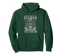 Never Underestimate an Old Man Who Is A Veteran Soldati Felpa con Cappuccio