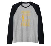 Never Underestimate An Old Man Who Runs Like Hell - Maglia con Maniche Raglan