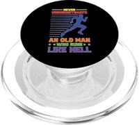 Never Underestimate An Old Man Who Runs Like Hell - PopSockets PopGrip per MagSafe