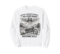 Never Underestimate An Old Man with A Motorcycle Men Felpa