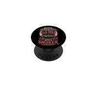 Never Underestimate An Old Man With A Smoker Funny Pitmaster PopSockets PopGrip Adesivo