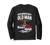 Never Underestimate An Old Man with Panamian Roots Maglia a Manica