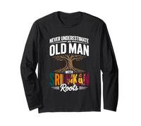 Never Underestimate An Old Man with Srilankan Roots Maglia a Manica