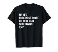Never Underestimate Old Guy Who Owns XRP Crypto Merchandise Maglietta