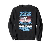 Never Underestimate USS Harry S. Truman CVN-75 Veteran Felpa