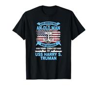 Never Underestimate USS Harry S. Truman CVN-75 Veteran Maglietta